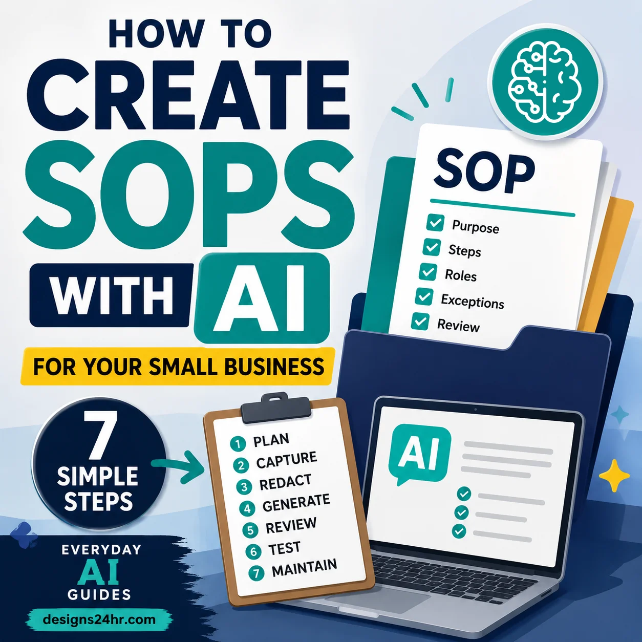 How to create SOPs with AI for a small business using a practical seven-step workflow