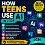 Parent guide to how tweens and teens use AI in 2026 for homework, information, entertainment, creativity and personal advice