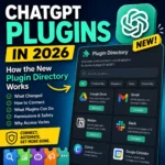 ChatGPT Plugins in 2026 guide explaining the new Plugin Directory, connections, permissions, and plugin access