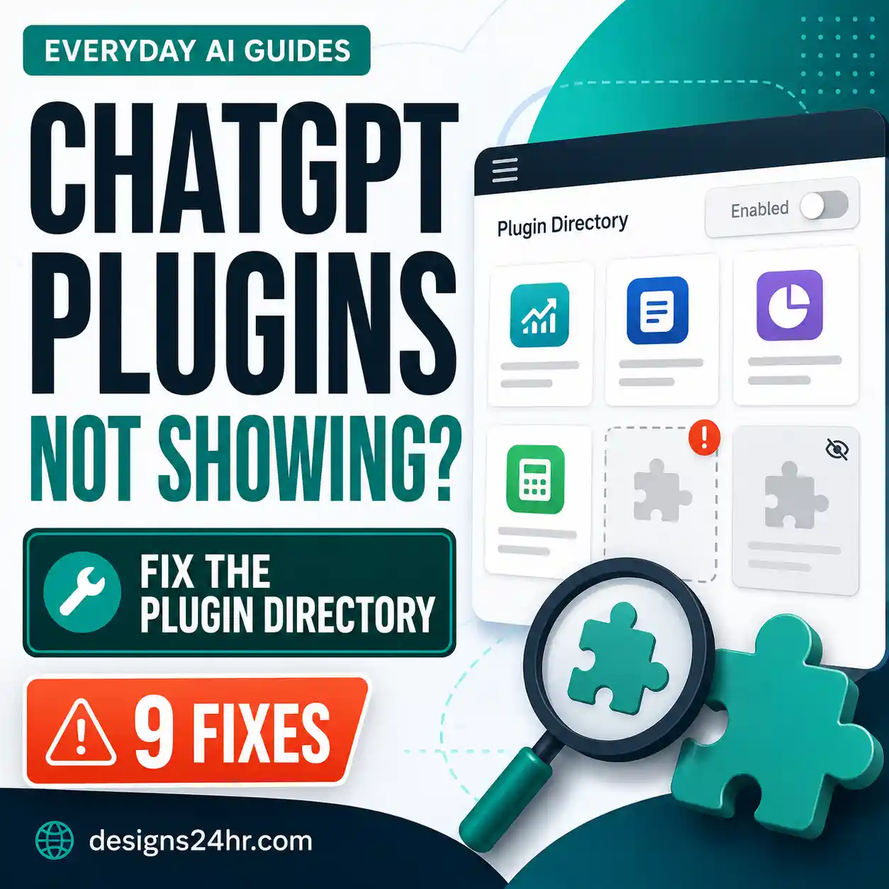 ChatGPT plugins not showing troubleshooting guide with Plugin Directory fixes