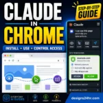 Claude in Chrome guide showing installation, usage and browser permission controls