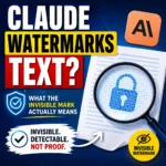 Does Claude watermark text explainer showing an invisible AI text watermark