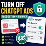 How to turn off ChatGPT ads and manage Ads-Free privacy settings