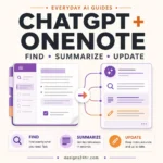 ChatGPT OneNote plugin guide for finding, summarizing and updating notes