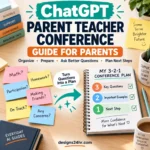 ChatGPT parent teacher conference preparation guide with questions, priorities and next steps