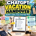 ChatGPT vacation handover workflow for creating a clear PTO coverage plan