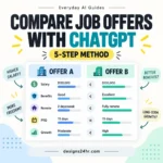 Compare job offers with ChatGPT using a five-step job offer comparison method