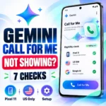 Gemini Call for Me not showing eligibility and setup checks