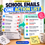 How to summarize school emails with ChatGPT into actions and deadlines