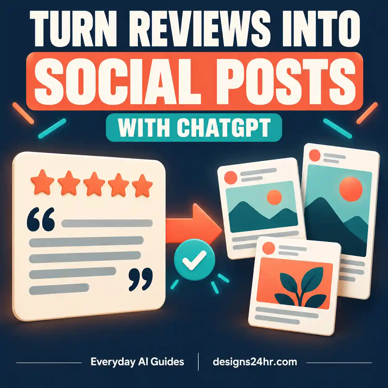 Turn customer reviews into social media posts with ChatGPT using a verified review-to-content workflow