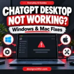 ChatGPT desktop app not working troubleshooting illustration for Windows and Mac