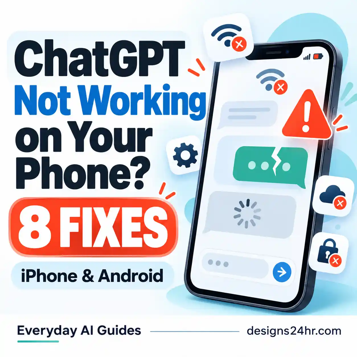 ChatGPT not working on your phone? 8 fixes for iPhone and Android app errors, login issues, and loading problems.