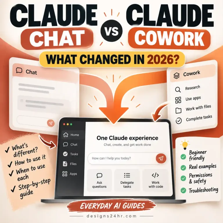Claude Chat vs Cowork 2026 illustration showing the unified Claude experience